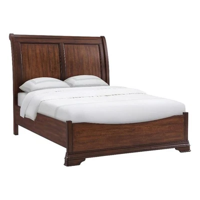 Cabeceira Picket House Furnishings trenó forte cama queen size em cereja - Imagem 1 de 2