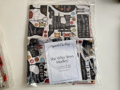 She Who Sews by J. Wecker Frisch Fat Quarters , 6 pcs - Image 1 of 4