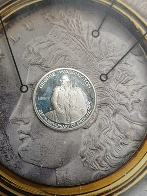 1982 S Silver George Washington  Proof Commemoratives half dollar  TP-9631 - Image 1 of 2