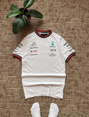 Vintage Mercedes-Benz Amg F1 Racing Team Petronas White Tee Size XS Men's - Photo 1/4