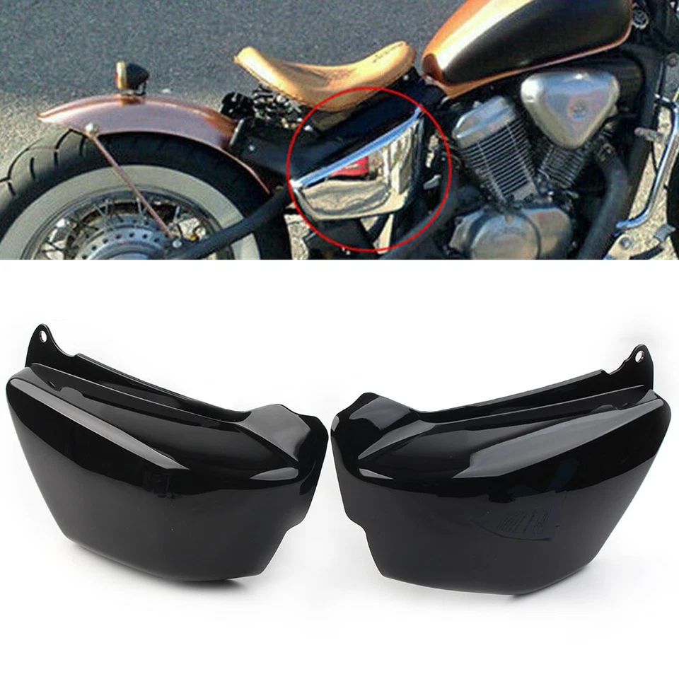 2x Cubierta de carenado lateral de batería negra para Honda Magna VF 750 VF750C 1994-2004 CT Foto 1 de 4