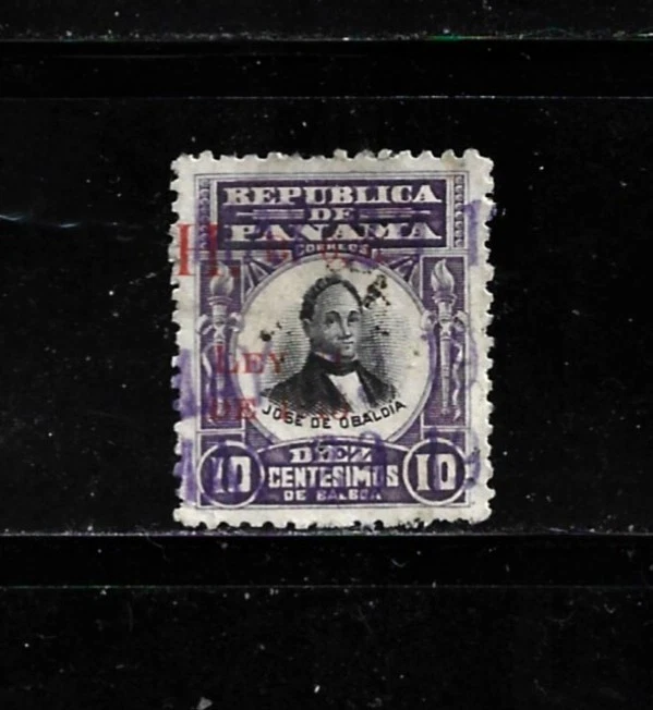 Sello de Panamá Scott # 191-10c-usado/VLH-NG-1906-07 Foto 1 de 1