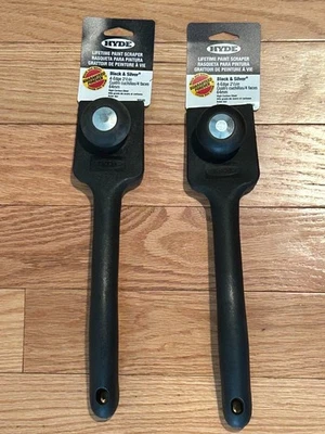 Hyde Lifetime Paint Scraper #10540 2-1/2" 4 Edge Black & Silver Set of 2 New - Image 1 of 4
