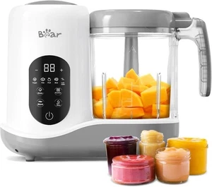 Bear 2024 Macchina per Alimenti per Bambini | Frullatore a Vaporiera per Alimenti per Bambini One Step - Foto 1 di 8