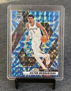 2024-25 Panini Mosaic Victor Wembanyama #31 Reactive Blue Mosaic Prizm Spurs RoY - Picture 1 of 3