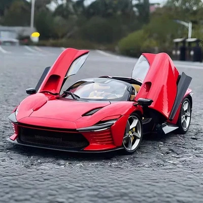 1:22 Ferrari SP3 Daytona Alloy Sports Car Model Diecast Toy VehicleSound Light - Image 1 of 4