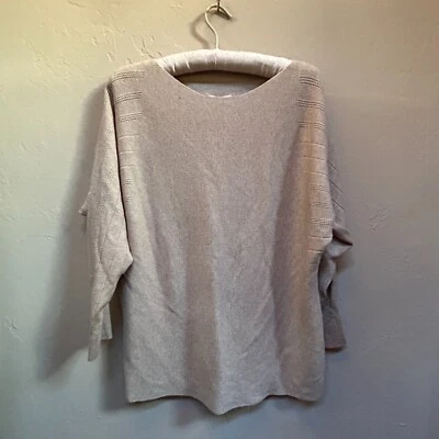 Vila Milano женщин средний Nomad желтовато-коричневый ребристый вязаный доломан рукав свитер верхний новый - Изображение 1 из 4