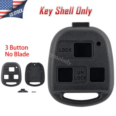 para Toyota Land FJ Cruiser 1998-2011 llavero carcasa cubierta de 3 botones HYQ12BBT Foto 1 de 4