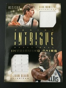 2013-14 Plot Intriguing Pairs Jersey 43 Dirk Nowitzki / DeJuan Blair ed/199