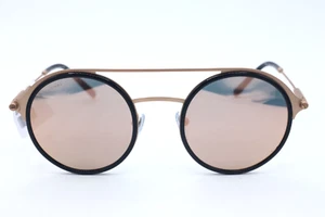New BVLGARI Women Sunglasses BV5042 201/34Z Black Copper  with Mirrored Lens - Picture 1 of 6