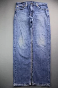 Pantalones de mezclilla Levi's 505 2017 de ajuste regular rectos de lavado medio talla 33x30 - Imagen 1 de 11