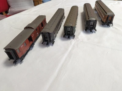 Schnellzug Wagenset 5-tlg. der K.P.E.V. Fleischmann H0 - Bild 1 von 4