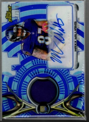 A3246 2015 Finest Rookie Autograph Blue Refractors #RRAPMW Maxx Williams Jsy/150 - Image 1 of 2