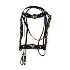 AMKA Prunkzaum Portugiesische Trense - Barockzaum Mit Silbernen Ornamenten