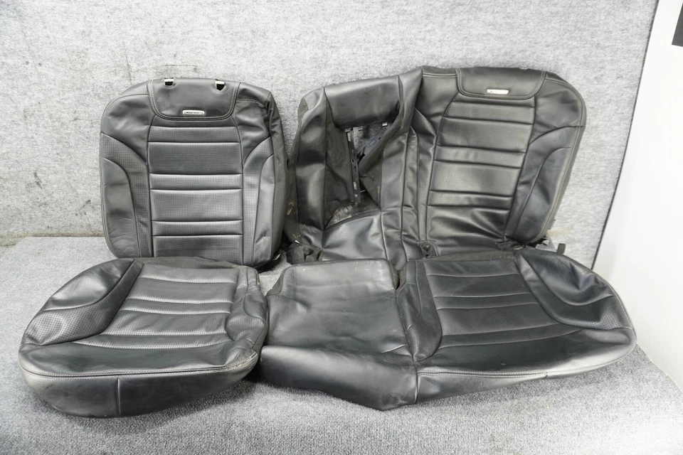 Rear Leather Seat Cover Set Mercedes X166 W166 Gle63 Gl63 Amg oem - Image 1 of 4