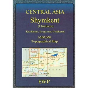 Central Asia: Shymkent (Chimkent) Map kazakhstan Kyrgyzstan Uzbekistan hiking - Bild 1 von 3
