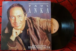 PAUL ANKA ** Five Decades Of Greatest Hits ** VERY RARE 1991 Spain LP - Picture 1 of 4