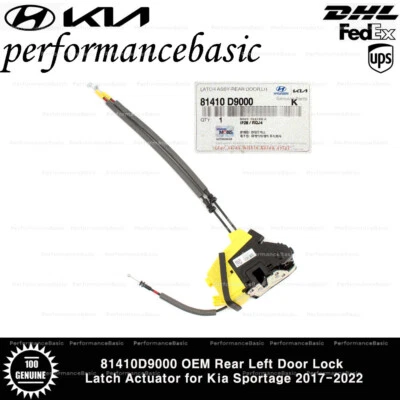 Actuador de cierre de cerradura de puerta trasera izquierda 81410D9000 OEM para Kia Sportage 2017-2022 Foto 1 de 4