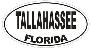 Tallahassee Florida Oval Autoaufkleber oder Helmaufkleber D1601 Euro Oval - Bild 1 von 1