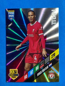 Panini Adrenalyn Fifa 365 2024 pow 4 Virgil van Dijk (Liverpool) card 373 - Imagen 1 de 1