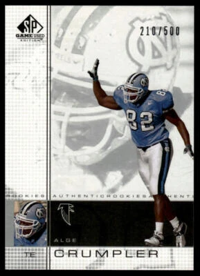 2001 SP Game Used Edition #134 Alge Crumpler #/500 - Image 1 of 2