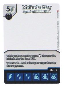 Dice Masters Melinda May Shield Blank Sketch Card Promo Prize Card OP Kit
