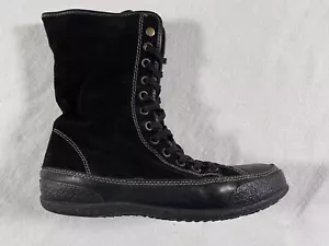 Geox scarpa uomo donna tg 41 42 nera pelle lacci alti foderati sneaker - Foto 1 di 11