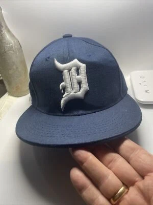 VINTAGE Detroit Tigers Hat Cap Snap Back Blue Trucker - Image 1 of 4