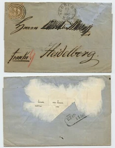 121942 - Thurn & Taxis Mi.Nr. 34 - Carta plegable - Coburgo 15.7.1865 a Heidelberg - Imagen 1 de 1