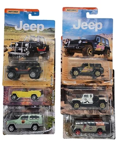 2019 Matchbox Jeep Series Complete Set Of 6 Willys Cherokee Gladiator Wrangler - Picture 1 of 19