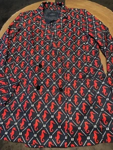 SCOTCH & SODA AMSTERDAMS BLU CAVALLUCCIO MARINO BLAZER DESTRUTTURATO UOMO XL - Foto 1 di 9