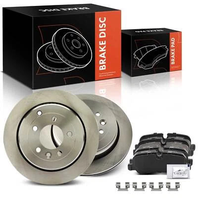 Rotores de freno de disco traseros + pastillas de freno de cerámica para Land Rover LR3 2005-2008 V6 4,0 L Foto 1 de 4