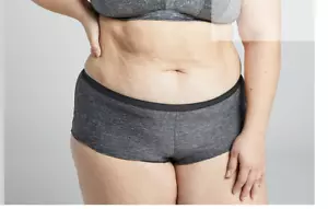 Cacique No-Show Boyshort Panty dark grey plus size 14/16 - Picture 1 of 5