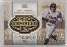2019 Topps Pro Debut Distinguished Debuts Medallions Gold /50 Seth Beer #DD-SB