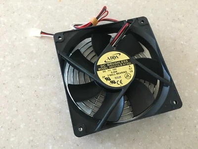 12VDC  Fan 120x120x25mm  with guard & connector ADDA AD1212LB-A73GL  - Image 1 of 4