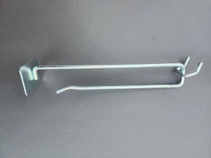 (25 Pack) 6" Peg Hook with Plate ZN - Picture 1 of 4