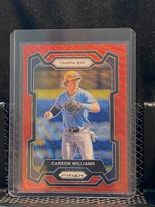 Carson Williams 2024 Prizm Ruby Wave Prizm - Rays - Picture 1 of 2