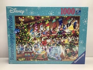 NEW SEALED Ravensburger 27x20 Disney Snow Globes 1000Pc Jigsaw Puzzle USA SELLER - Picture 1 of 5