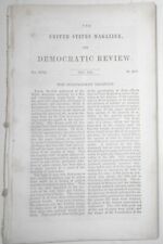United States Magazine & Democratic Review May 1846 - Nathaniel Hawthorne ...