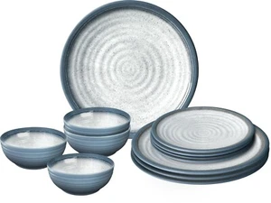 MARINE LUXURY MELAMINE With Non Slip Non Rattle Base MOTORHOME PLATE TUSCANY - Imagen 1 de 36