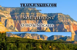 TrainJunkies Southwest Model Railroad Backdrop - Picture 1 of 6
