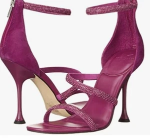 Marc Fisher Carita Women’s Ankle Strap High Heels Sandals Hot Pink Zip Size 8.5 - Picture 1 of 7