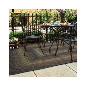 Homespice Black Forest Black Braided Rugs and Washable Rugs 4x6, Rustic Area ... - Picture 1 of 7