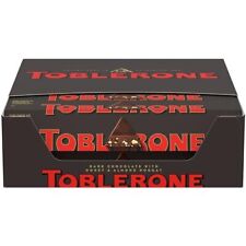 Toblerone Swiss Dark Chocolate Candy Bars with Honey and Almond Nougat, 20 - 3.5
