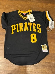 Mitchell & Ness Black MLB Pittsburgh Pirates Willie Stargell BP Large 44 Jersey - Picture 1 of 3