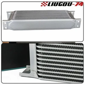 10 Row 10AN Universal Engine Aluminum Transmission Oil Cooler Silver USA - Picture 1 of 6