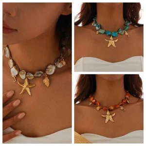 Y2K Irregular Chain Necklace Jewelry Summer Beach Vacation - Picture 1 of 9