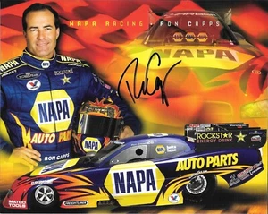 RON CAPPS NHRA Autographed Hero Card FUNNY CAR 2008 - Picture 1 of 2