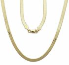 10K Yellow Gold Super Flexible Silky Herringbone Chain Necklace 0.16 Inch, 4Mm