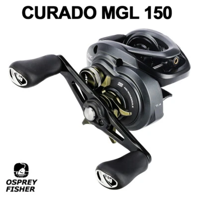 Shimano Curado MGL 150 Low Profile Baitcasting Fishing Reel 6/1BB 5kg Max Drag